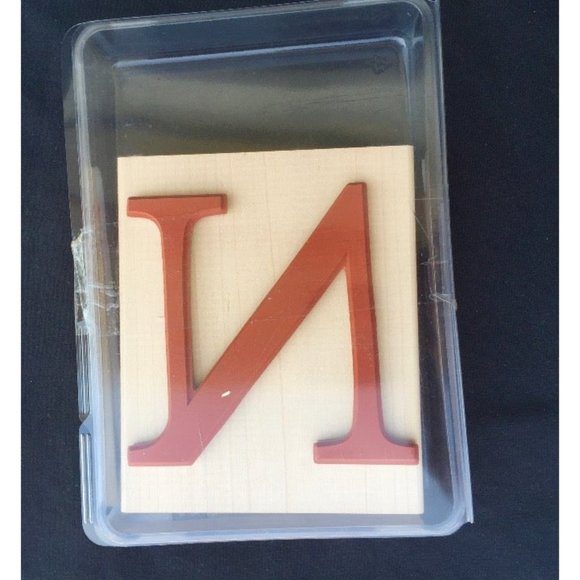 Stampin' Up Rubber Stamp Monogram "N" - Picture 4 of 5